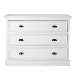 Maisons Du Monde Commodes Et Cabinets Commode En Pin Blanc L 115 Cm