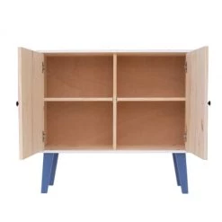 RNT By Really Nice Things Commodes Et Cabinets Commode En Pin Massif Avec Imprimé Bleu Et Multicouleur -Coffres et malles Soldes commode en pin massif avec imprime bleu et multicouleur 3