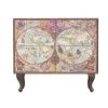 RNT By Really Nice Things Commodes Et Cabinets Commode En Pin Massif Imprimé Carte Du Monde. -Coffres et malles Soldes commode en pin massif imprime carte du monde