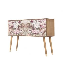 RNT By Really Nice Things Commodes Et Cabinets Commode En Pin Massif Imprimé Floral. -Coffres et malles Soldes commode en pin massif imprime floral 2