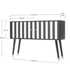 RNT By Really Nice Things Commodes Et Cabinets Commode En Pin Massif Imprimé Franges Blanches Et Noires. 13 RNT By Really Nice Things Commodes Et Cabinets Commode En Pin Massif Imprimé Franges Blanches Et Noires. -Coffres et malles Soldes commode en pin massif imprime franges blanches et noires 5