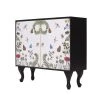 RNT By Really Nice Things Commodes Et Cabinets Commode En Pin Massif Noir Et Multicouleur -Coffres et malles Soldes commode en pin massif noir et multicouleur