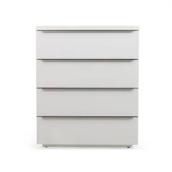 Meubles & Design Commodes Et Cabinets Commode Haute 4 Tiroirs En Bois -Coffres et malles Soldes commode haute 4 tiroirs en bois 1