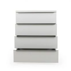 Meubles & Design Commodes Et Cabinets Commode Haute 4 Tiroirs En Bois -Coffres et malles Soldes commode haute 4 tiroirs en bois 3