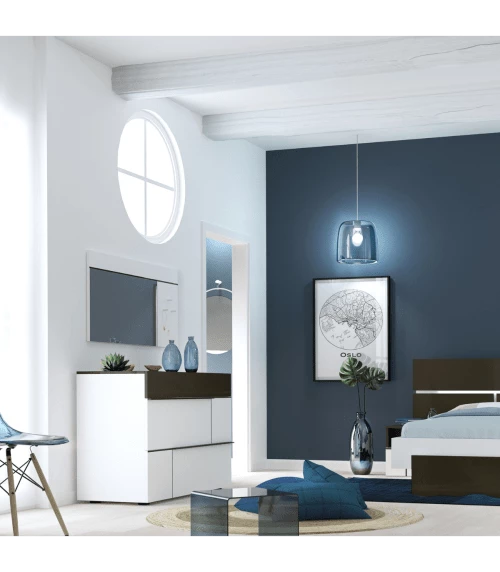 Calicosy Commodes Et Cabinets Commode Moderne 3 Tiroirs L120 Cm - Blanc 5 Calicosy Commodes Et Cabinets Commode Moderne 3 Tiroirs L120 Cm - Blanc – Image 3