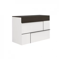 Calicosy Commodes Et Cabinets Commode Moderne 3 Tiroirs L120 Cm - Blanc