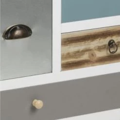 Hellin Commodes Et Cabinets Commode Moderne En Bois 11 Tiroirs L70 -Coffres et malles Soldes commode moderne en bois 11 tiroirs l70 8