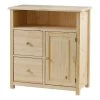Grenier Alpin Commodes Et Cabinets Commode Moyenne Pin Massif Brut 2 Tiroirs + 1 Porte -Coffres et malles Soldes commode moyenne pin massif brut 2 tiroirs 1 porte