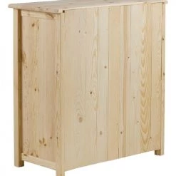 Grenier Alpin Commodes Et Cabinets Commode Moyenne Pin Massif Brut 2 Tiroirs + 1 Porte -Coffres et malles Soldes commode moyenne pin massif brut 2 tiroirs 1 porte 4