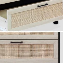 Alice's Garden Commodes Et Cabinets Commode Noire Et Cannage 80 X 40 X 80cm 13 Alice's Garden Commodes Et Cabinets Commode Noire Et Cannage 80 X 40 X 80cm -Coffres et malles Soldes commode noire et cannage 80 x 40 x 80cm 5