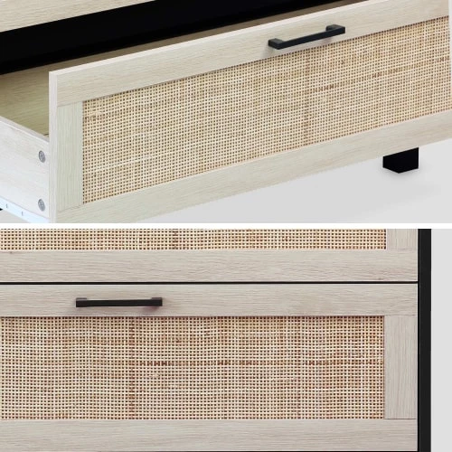 Alice's Garden Commodes Et Cabinets Commode Noire Et Cannage 80 X 40 X 80cm 8 Alice's Garden Commodes Et Cabinets Commode Noire Et Cannage 80 X 40 X 80cm – Image 6