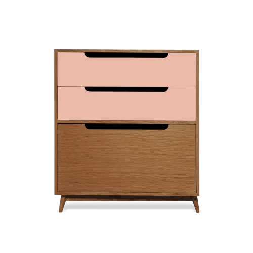 Kulile Commodes Et Cabinets Commode Peu Profonde En Chene Miel Rose Blush 3 Kulile Commodes Et Cabinets Commode Peu Profonde En Chene Miel Rose Blush