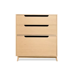 Kulile Commodes Et Cabinets Commode Peu Profonde En Chene Naturel