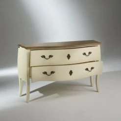 Robin Des Bois Commodes Et Cabinets Commode Plateau Chêne 2 Tiroirs Blanc -Coffres et malles Soldes commode plateau chene 2 tiroirs blanc 2