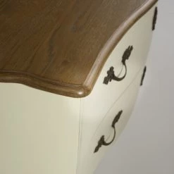 Robin Des Bois Commodes Et Cabinets Commode Plateau Chêne 2 Tiroirs Blanc -Coffres et malles Soldes commode plateau chene 2 tiroirs blanc 5