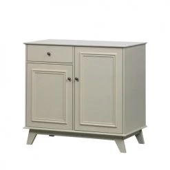 Woood Commodes Et Cabinets Commode Pour Enfant 2 Portes 1 Tiroir En Pin Massif Vert De Gris -Coffres et malles Soldes commode pour enfant 2 portes 1 tiroir en pin massif vert de gris 2