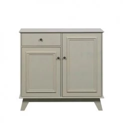 Woood Commodes Et Cabinets Commode Pour Enfant 2 Portes 1 Tiroir En Pin Massif Vert De Gris