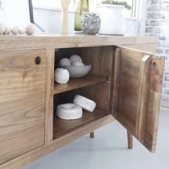 Bois Dessus Bois Dessous Commodes Et Cabinets Commode Scandinave 2 Placards Et 2 Tiroirs En Mindy -Coffres et malles Soldes commode scandinave 2 placards et 2 tiroirs en mindy 3