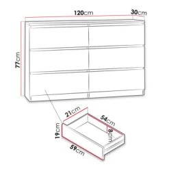 Best Mobilier Commodes Et Cabinets Commode Style Contemporain 120 Cm Bois -Coffres et malles Soldes commode style contemporain 120 cm bois 2