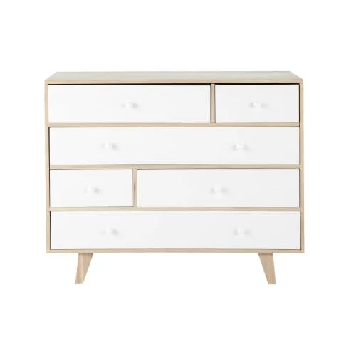 Maisons Du Monde Commodes Et Cabinets Commode Style Scandinave 6 Tiroirs En Paulownia Blanc 3 Maisons Du Monde Commodes Et Cabinets Commode Style Scandinave 6 Tiroirs En Paulownia Blanc