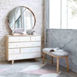 Maisons Du Monde Commodes Et Cabinets Commode Style Scandinave 6 Tiroirs En Paulownia Blanc 11 Maisons Du Monde Commodes Et Cabinets Commode Style Scandinave 6 Tiroirs En Paulownia Blanc -Coffres et malles Soldes commode style scandinave 6 tiroirs en paulownia blanc 1000 8 32 147058 2