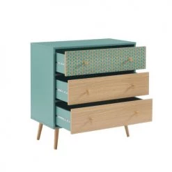 Baita Commodes Et Cabinets Commode Vert De Gris Et Effet Bois 3 Tiroirs 11 Baita Commodes Et Cabinets Commode Vert De Gris Et Effet Bois 3 Tiroirs -Coffres et malles Soldes commode vert de gris et effet bois 3 tiroirs 3