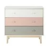 Maisons Du Monde Commodes Et Cabinets Commode Vintage 3 Tiroirs Blanche, Rose Et Grise -Coffres et malles Soldes commode vintage 3 tiroirs blanche rose et grise 1000 16 38 150262 2