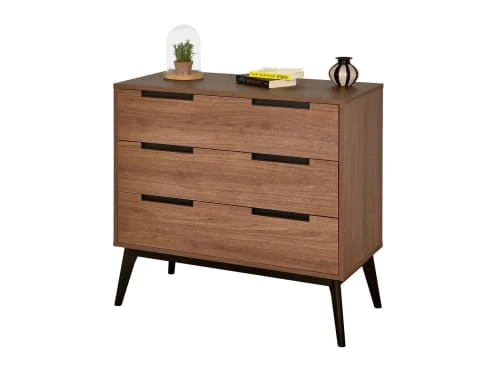 Nateo Concept Commodes Et Cabinets Commode Vintage 3 Tiroirs Noyer 5 Nateo Concept Commodes Et Cabinets Commode Vintage 3 Tiroirs Noyer – Image 3