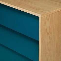 Maisons Du Monde Commodes Et Cabinets Commode Vintage 4 Tiroirs Bleu Pétrole -Coffres et malles Soldes commode vintage 4 tiroirs bleu petrole 1000 16 27 166446 4