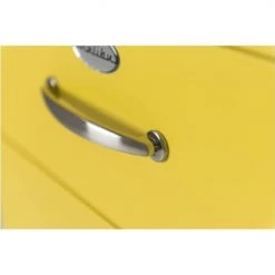 Meubles & Design Commodes Et Cabinets Commode Vintage 5 Tiroirs Effet Bois Jaune -Coffres et malles Soldes commode vintage 5 tiroirs effet bois jaune 4