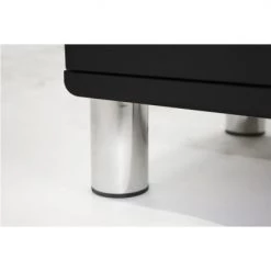 Meubles & Design Commodes Et Cabinets Commode Vintage 5 Tiroirs Effet Bois Noir -Coffres et malles Soldes commode vintage 5 tiroirs effet bois noir 3