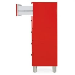 Meubles & Design Commodes Et Cabinets Commode Vintage 5 Tiroirs Effet Bois Rouge -Coffres et malles Soldes commode vintage 5 tiroirs effet bois rouge 6