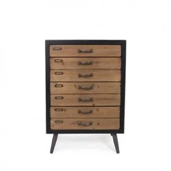 Dutchbone Commodes Et Cabinets Commode Vintage Bois 4 Tiroirs L Bois Massif