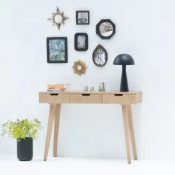 Arne Lykke Coffres Et Malles Console En Plaqué Chêne 3 Tiroirs Bois Clair -Coffres et malles Soldes console en plaque chene 3 tiroirs bois clair 2