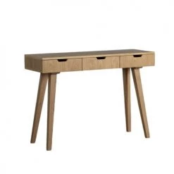 Arne Lykke Coffres Et Malles Console En Plaqué Chêne 3 Tiroirs Bois Clair