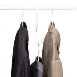 Compactor Aménagements De Placard Et De Dressing Crochet Gain De Place Pour Penderie - Lot De 3 -Coffres et malles Soldes crochet gain de place pour penderie lot de 3 5