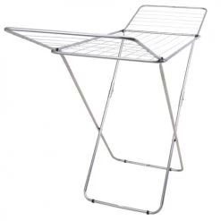 Wadiga Aménagements De Placard Et De Dressing Étendoir à Linge Pliable Papillon Métal Gris