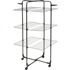 Wadiga Aménagements De Placard Et De Dressing Étendoir à Linge Pliable Tour Sur Roulettes - 69x69x132cm