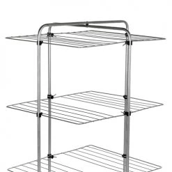 Wadiga Aménagements De Placard Et De Dressing Étendoir à Linge Pliable Tour Sur Roulettes En Métal Chromé -Coffres et malles Soldes etendoir a linge pliable tour sur roulettes en metal chrome 2