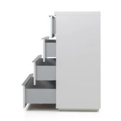 Meubles & Design Commodes Et Cabinets Grande Commode 8 Tiroirs Effet Bois Blanc -Coffres et malles Soldes grande commode 8 tiroirs effet bois blanc 5