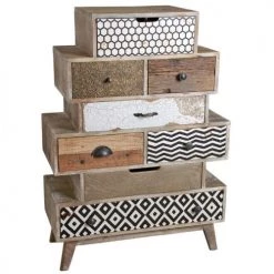 Aubry Gaspard Commodes Et Cabinets Grande Commode En Manguier Zigzag