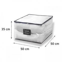 Casâme Aménagements De Placard Et De Dressing Housse De Protection Cousue - Transparent -Coffres et malles Soldes housse de protection cousue transparent 2