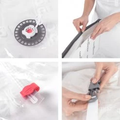 Compactor Aménagements De Placard Et De Dressing Housse De Rangement Sous Vide 65x50cm - Lot De 5 -Coffres et malles Soldes housse de rangement sous vide 65x50cm lot de 5 4