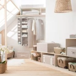 Compactor Aménagements De Placard Et De Dressing Housse Pour Vêtements à Motifs 60x100cm -Coffres et malles Soldes housse pour vetements a motifs 60x100cm 4