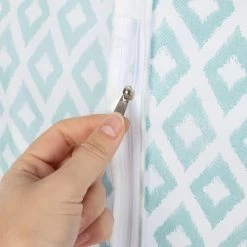 Compactor Aménagements De Placard Et De Dressing Housse Pour Vêtements Bleue 60x137cm -Coffres et malles Soldes housse pour vetements bleue 60x137cm 3