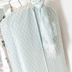 Compactor Aménagements De Placard Et De Dressing Housse Pour Vêtements Bleue 60x137cm -Coffres et malles Soldes housse pour vetements bleue 60x137cm 5