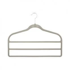 Compactor Aménagements De Placard Et De Dressing Lot De 2 Cintres Antiglisse à 3 Niveaux 45x0,6xH37cm -Coffres et malles Soldes lot de 2 cintres antiglisse a 3 niveaux 45x0 6xh37cm 2