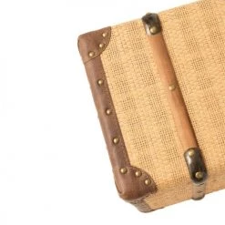 Coffres et malles Soldes -Coffres et malles Soldes lot de 3 coffres rectangulaire bois beige et marron 1