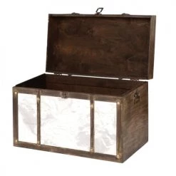 Maisons Du Monde Coffres Et Malles Malle Carte Du Monde Blanche Et Marron -Coffres et malles Soldes malle carte du monde blanche et marron 1000 4 1 205534 3