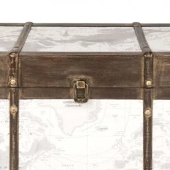 Maisons Du Monde Coffres Et Malles Malle Carte Du Monde Blanche Et Marron -Coffres et malles Soldes malle carte du monde blanche et marron 1000 4 1 205534 4